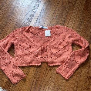 Free People Beach cropped knit top